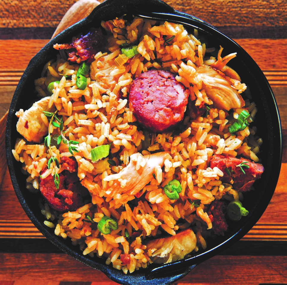 Kit Wohl recipe Popeyes cajun jambalaya